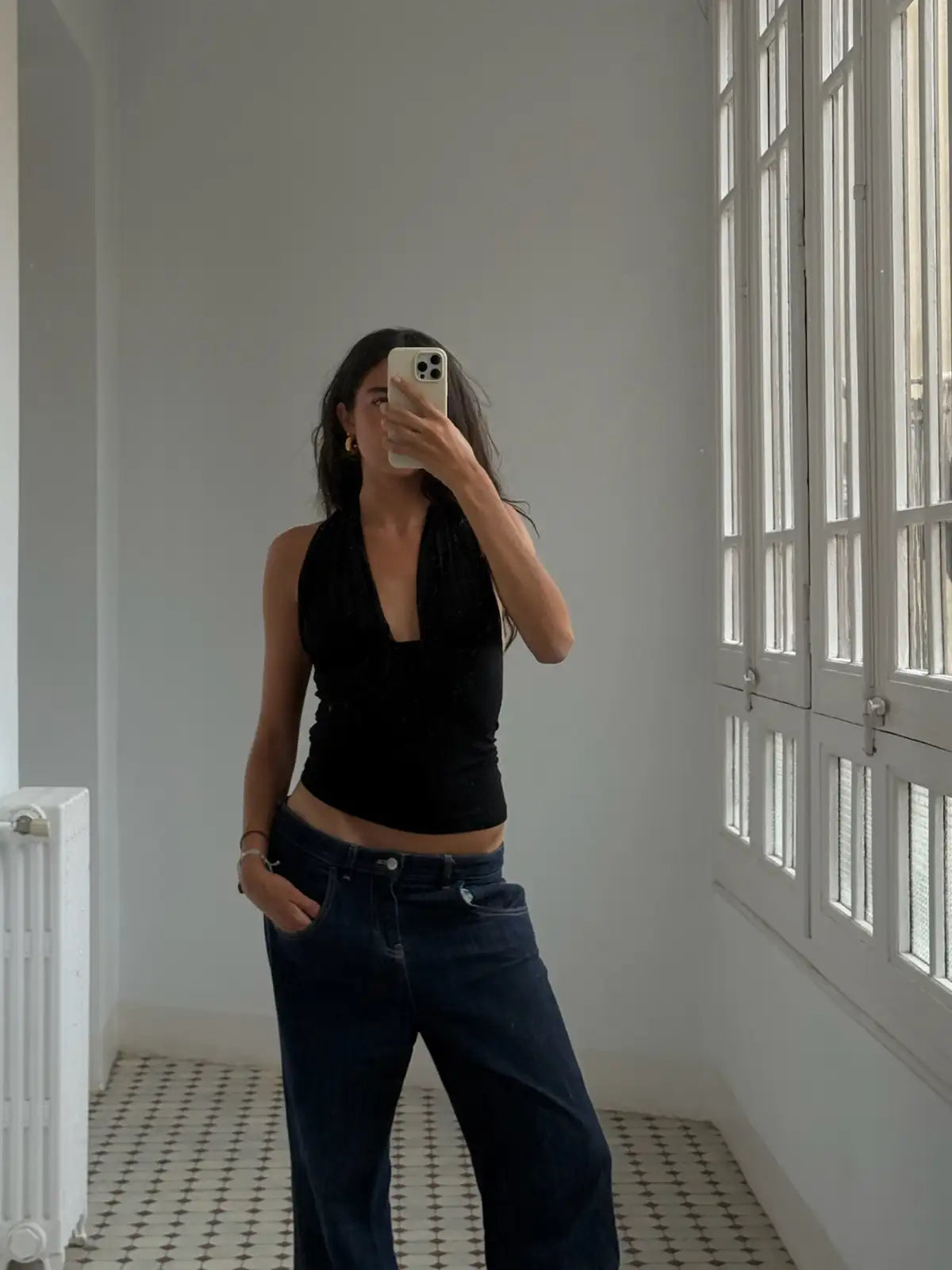 Isabela Top in Black - Susmies Top | thriftknd