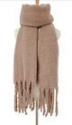 Solid Scarf  in Beige