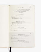 Cream-colored gratitude journal page with handwritten entries, featuring prompts for daily reflection, affirmations, and highlights