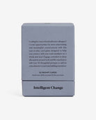 Gray textured card game box labeled Intelligent Change with 52 prompt cards for team building and workplace conversations
